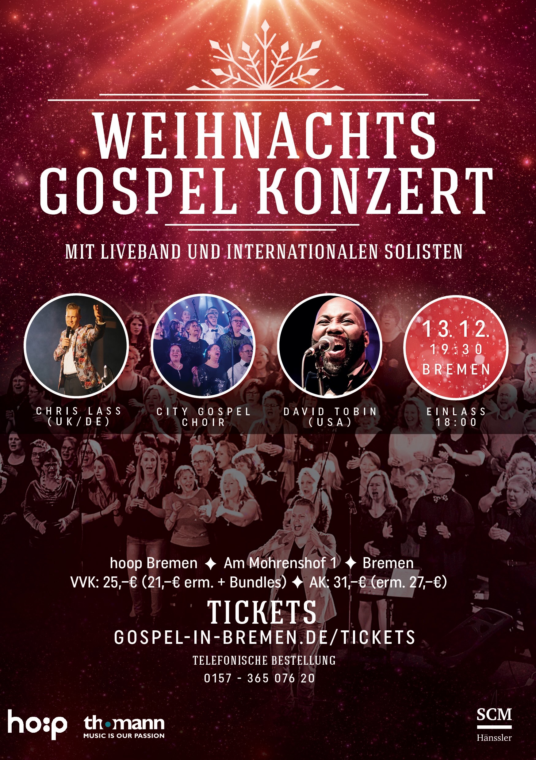 Weihnachts-Gospel Konzert 2025 (17. Christmas Gospel Night)