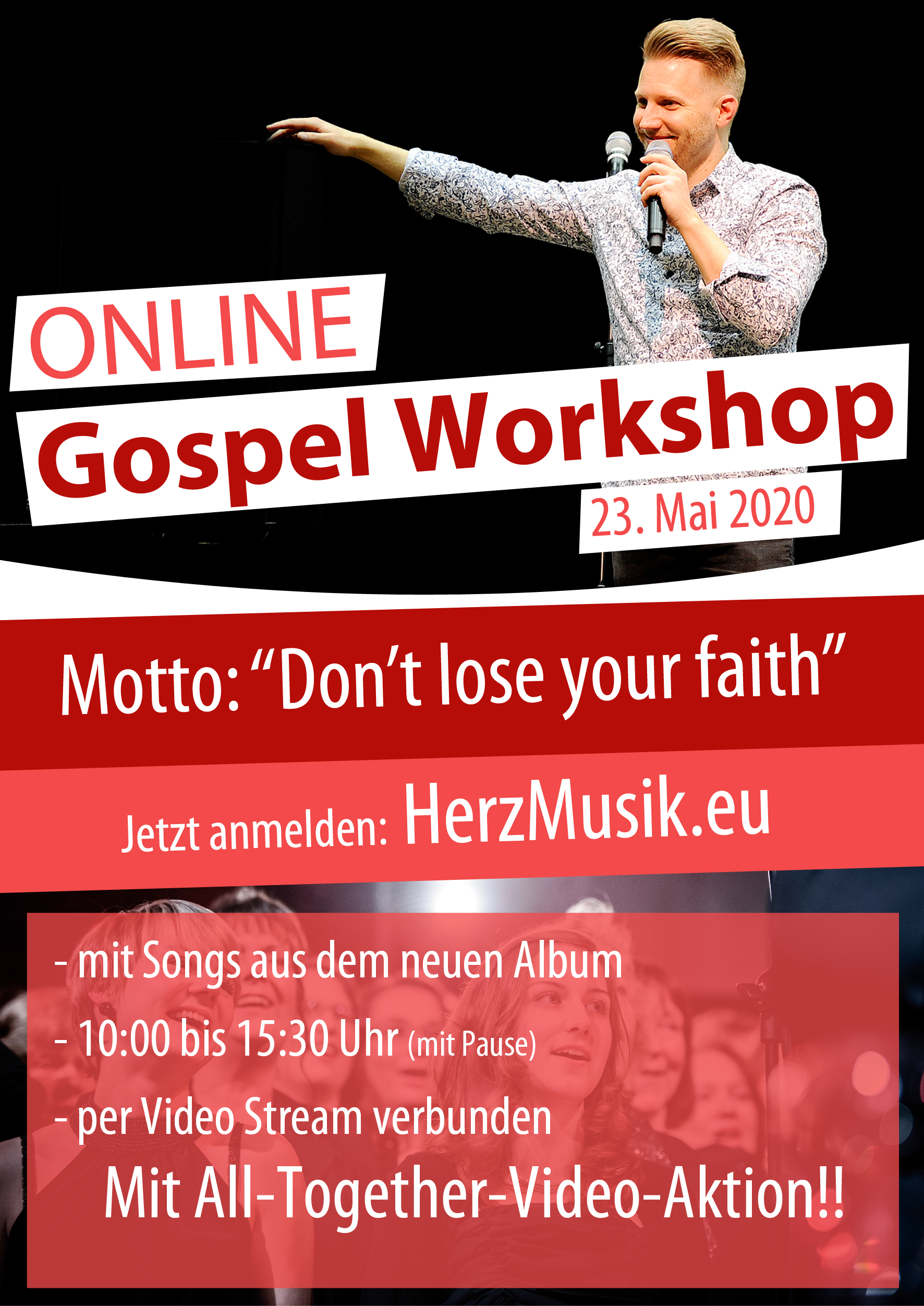Online Gospel Workshop mit Chris Lass - 23. Mai