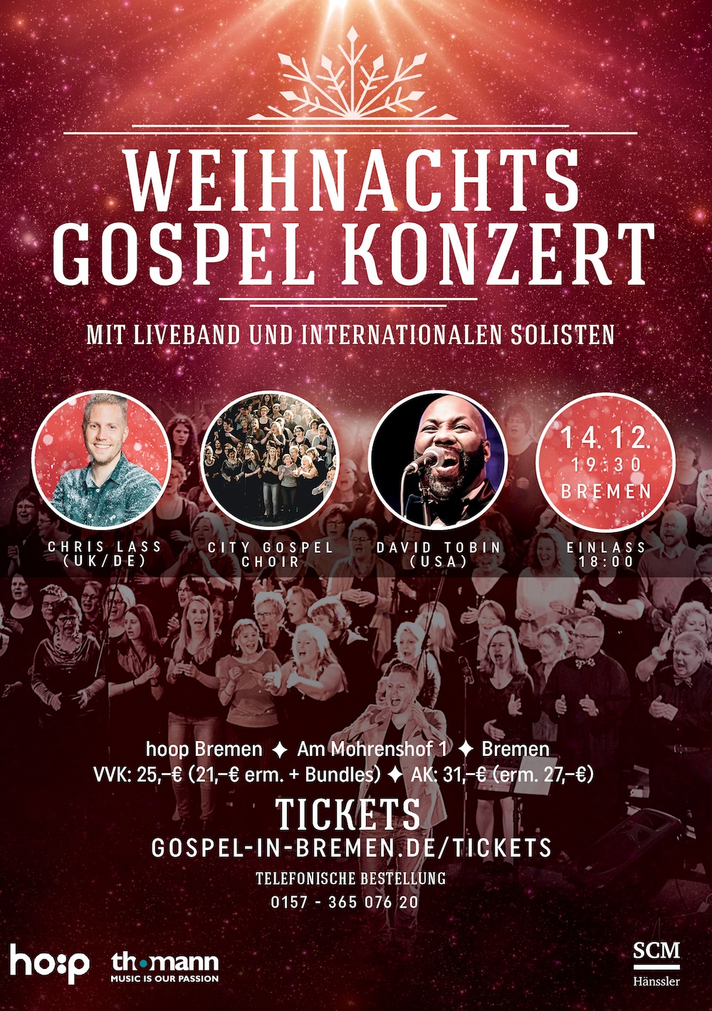 Weihnachts-Gospel Konzert 2024 (16. Christmas Gospel Night)