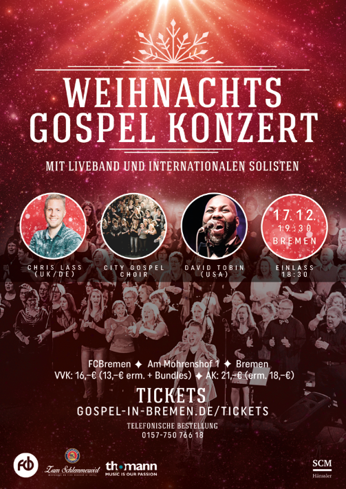 Christmas Gospel Konzert 2016 (8. Christmas Gospel Night) - Bremen