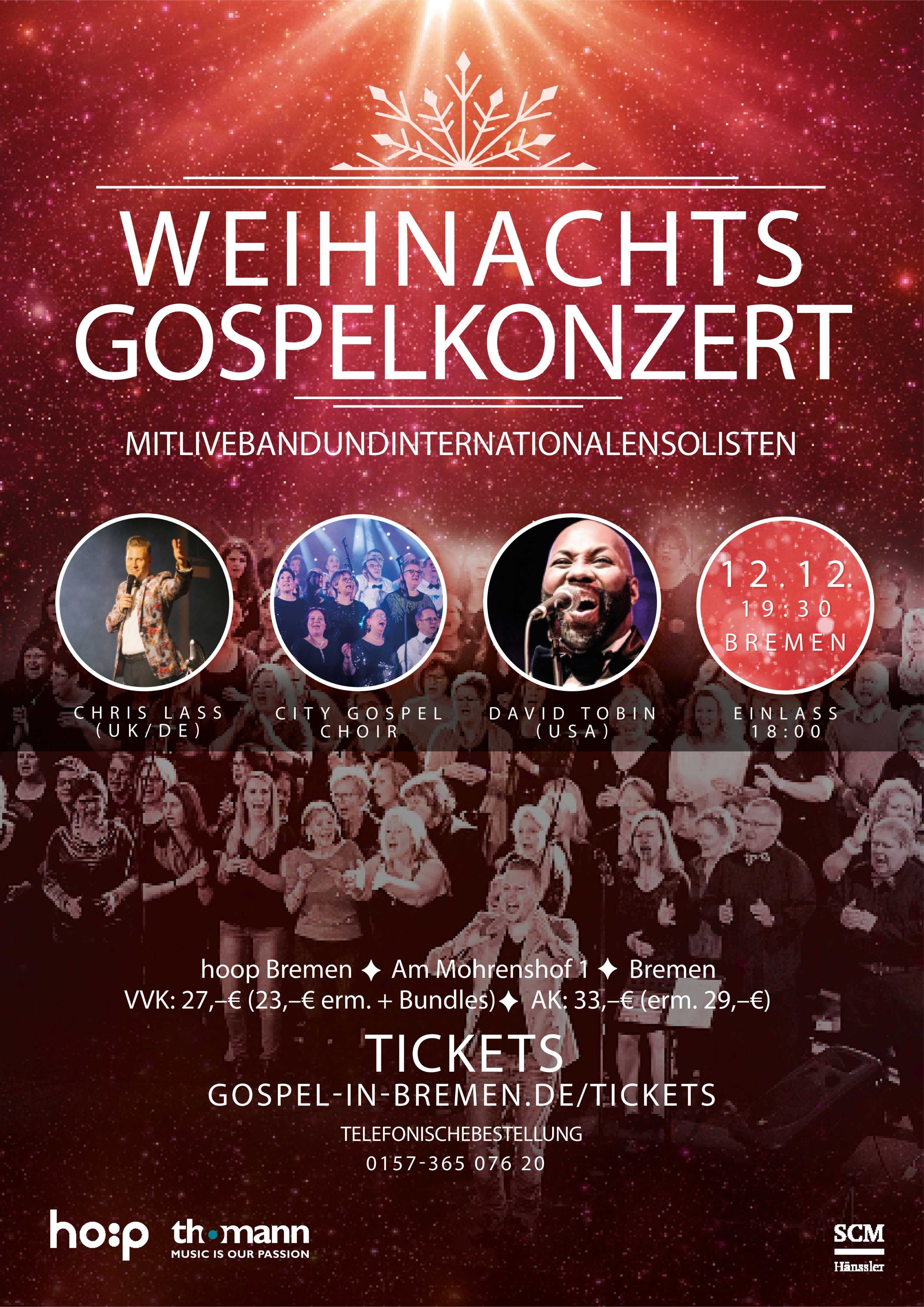 Weihnachts-Gospel Konzert 2026 (18. Christmas Gospel Night)